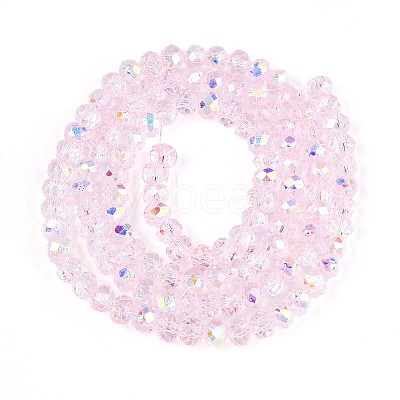 Transparent Glass Beads Strands EGLA-N016-4mm-04-1