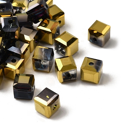 Electroplated Glass Beads EGLA-G040-01A-HP04-1