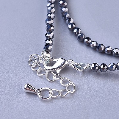 Terahertz Stone Beaded Necklaces NJEW-K114-C-A22-1