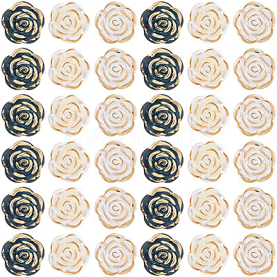 150Pcs 3 Styles Transparent Resin Pearl Beads RESI-PA0001-02B-1