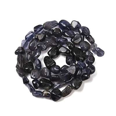 Natural Iolite/Cordierite/Dichroite Beads Strands G-A284-A02-01-1