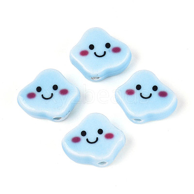 Handmade Porcelain Ceramic Beads PORC-T134-20C-1