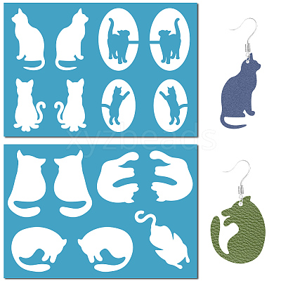 Acrylic Earring Handwork Template DIY-WH0359-064-1