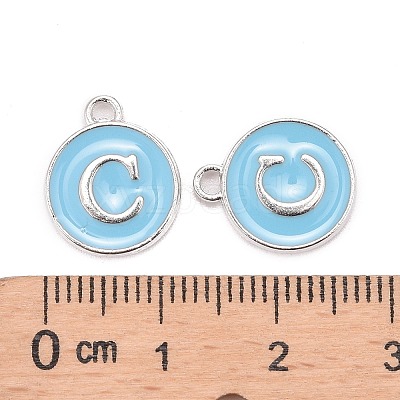Platinum Plated Alloy Enamel Charms LS-ENAM-S118-04C-P-1