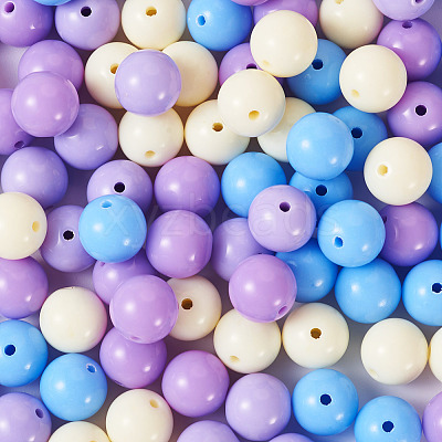 Opaque Acrylic Beads OACR-TAC0014-06B-1
