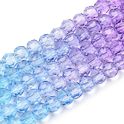 Transparent Glass Beads Strands GLAA-E036-07M-1