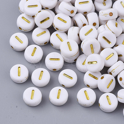 Plating Acrylic Beads PACR-R242-01I-1