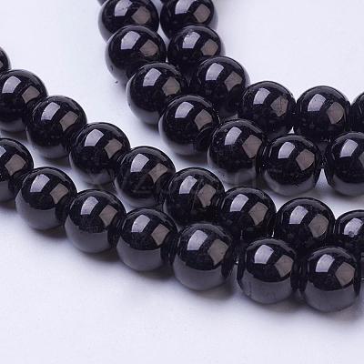 Painted Glass Bead Strands DGLA-S071-8mm-90-1
