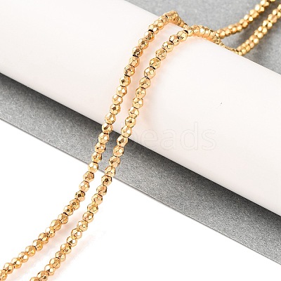 Electroplated Synthetic Non-magnetic Hematite Beads Strands G-H027-B01-01-1