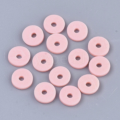 Handmade Polymer Clay Beads X-CLAY-R067-8.0mm-18-1