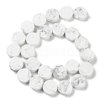 Natural Howlite Beads Strands G-B065-B15-1