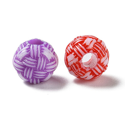Opaque Acrylic European Beads SACR-P031-05A-1