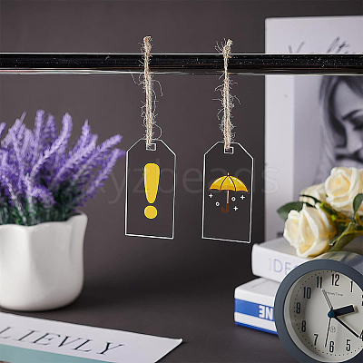 Transparent Acrylic Big Pendants TACR-BC0001-09-1