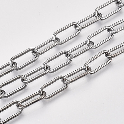 Unwelded Iron Paperclip Chains CH-S125-01B-B-1
