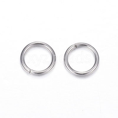 Tarnish Resistant 304 Stainless Steel Open Jump Rings X-STAS-D447-09-1