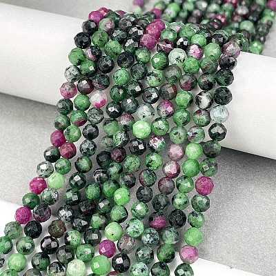 Natural Ruby in Zoisite Beads Strands X-G-L597-C02-03-1