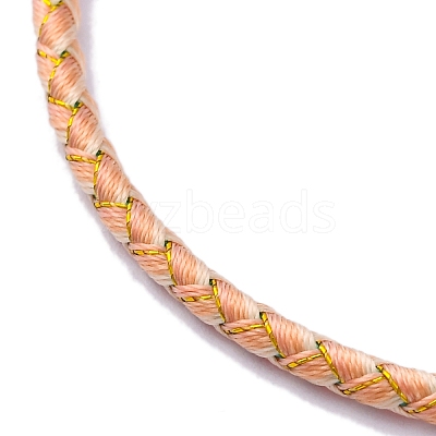 Polyester Cord Braided Bracelet Makings MAK-Z003-01P-09-1