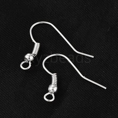 Earring Jewelry Findings Iron Silver Color Plated Earring Hooks X-E135-S-1
