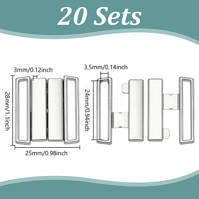40Pcs Zinc Alloy Buckle Clasps FIND-UN0010-23-1