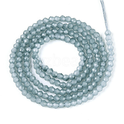 Imitation Jade Glass Beads Strands GLAA-T028-2mm-11K-1