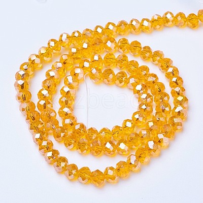 Electroplate Glass Beads Strands EGLA-A044-T8mm-B-M-1