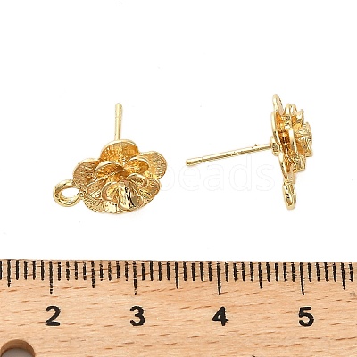 Alloy Stud Earring Findings LS-PALLOY-I224-05G-1