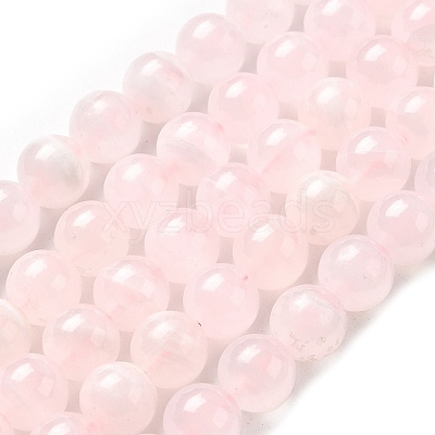 Natural Pink Calcite Beads Strands G-Z103-A01-10mm-1