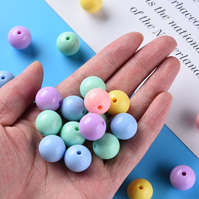 Opaque Acrylic Beads MACR-S370-C16mm-M1-1