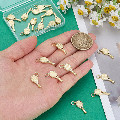 20Pcs Sports Brass Pendants KK-PH0014-26-1