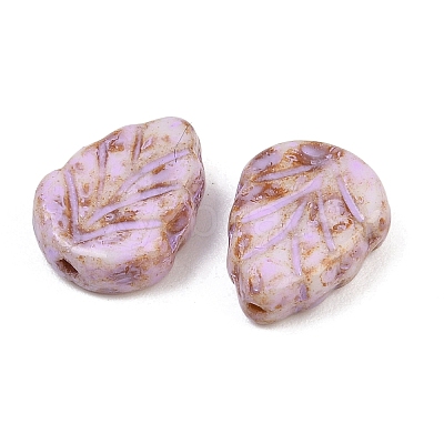Czech Pressed Glass Beads GLAA-I061-06A-1