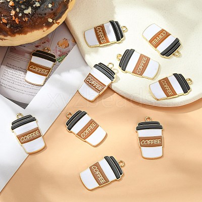 Alloy Enamel Pendants ENAM-CJC0002-32G-1