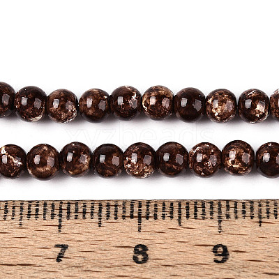 Baking Paint Glass Beads Strands DGLA-N016-4mm-05-1