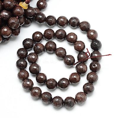 Natural White Jade Bead Strands G-R346-6mm-13-1