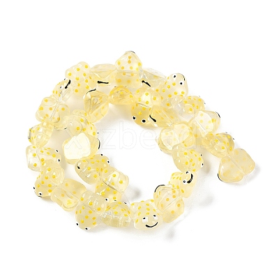 Transparent Glass Enamel Beads Strands GLAA-B021-05C-1