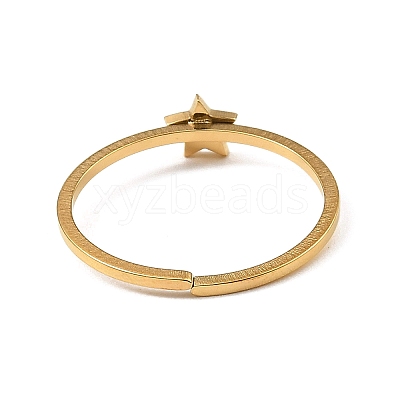 304 Stainless Steel Adjustable Open Cuff Rings RJEW-Q806-01G-05-1