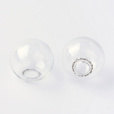 Round Mechanized One Hole Blown Glass Globe Ball Bottles X-BLOW-R001-14mm-1