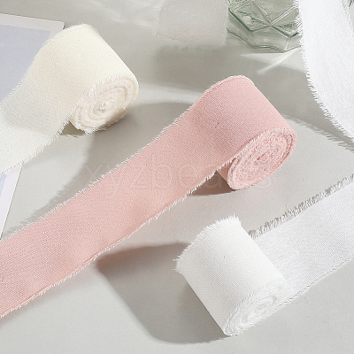 3 Rolls 3 Colors Cotton Ribbon OCOR-GF0005-33A-1