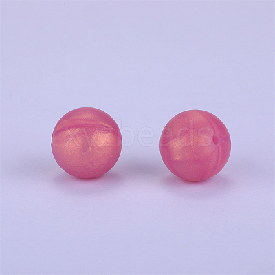 Round Silicone Focal Beads SI-JX0046A-65-1