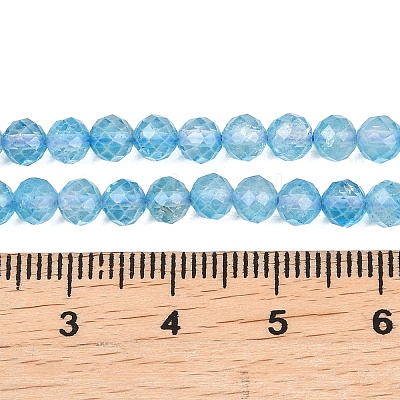 Natural Blue Topaz Beads Strands G-B175-D21-4mm-1