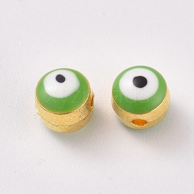 Alloy Enamel European Beads LS-ENAM-WH0047-14A-1