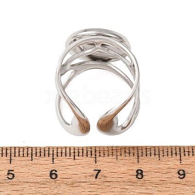 304 Stainless Steel Cuff Ring Components SA-CBA76C4-02P-04-1