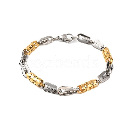 304 Stainless Steel Link Chain Bracelets BJEW-B078-112GP-1