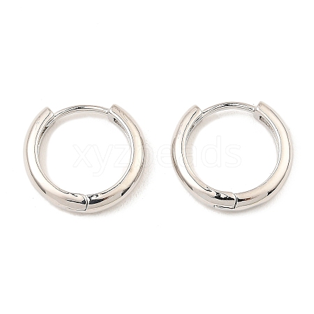 Brass Huggie Hoop Earrings EJEW-I289-14P-1