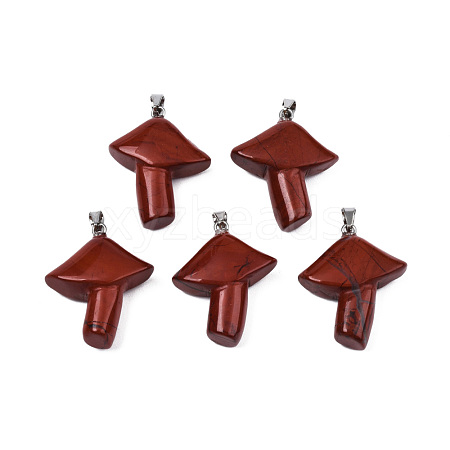 Natural Red Obsidian Pendants G-R480-02M-1