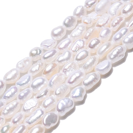 Natural Cultured Freshwater Pearl Beads Strands PEAR-N014-03F-01-1