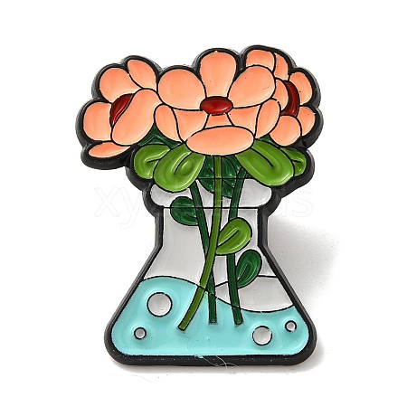 Flower Enamel Pins JEWB-K022-03A-EB-1