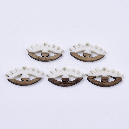 Resin & Walnut Wood Pendants RESI-N025-009A-B05-1