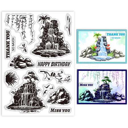 Custom Summer Theme PVC Plastic Clear Stamps DIY-WH0631-0105-1