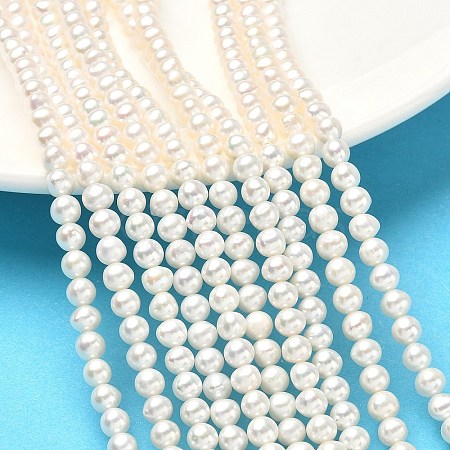 Natural Cultured Freshwater Pearl Beads Strands PEAR-C004-04-1