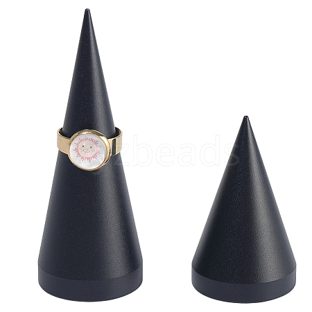 2Pcs 2 Styles Alloy Ring Display Stands RDIS-BBC0001-01EB-1